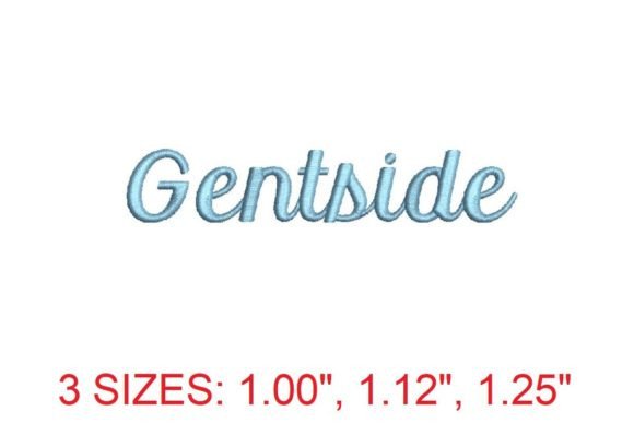 Gentside Embroidery Font: Bold Style for Apparel