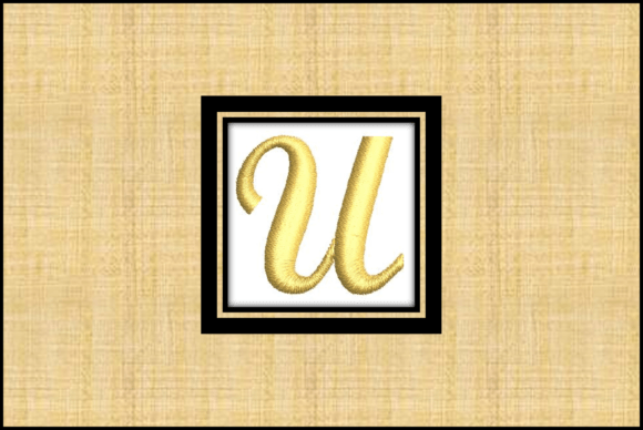 Gold Letter U: A Festive Embroidery Font Review