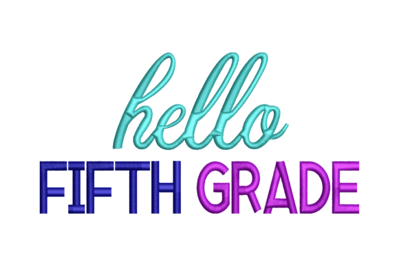 Hello Fifth Grade: Embroidery Design Review