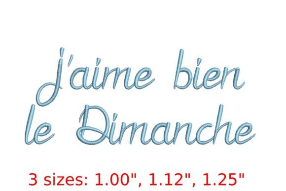 J'Aime Bien Le Dimanche Font Review